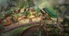 The Haunted Mansion courtyard garden concept art