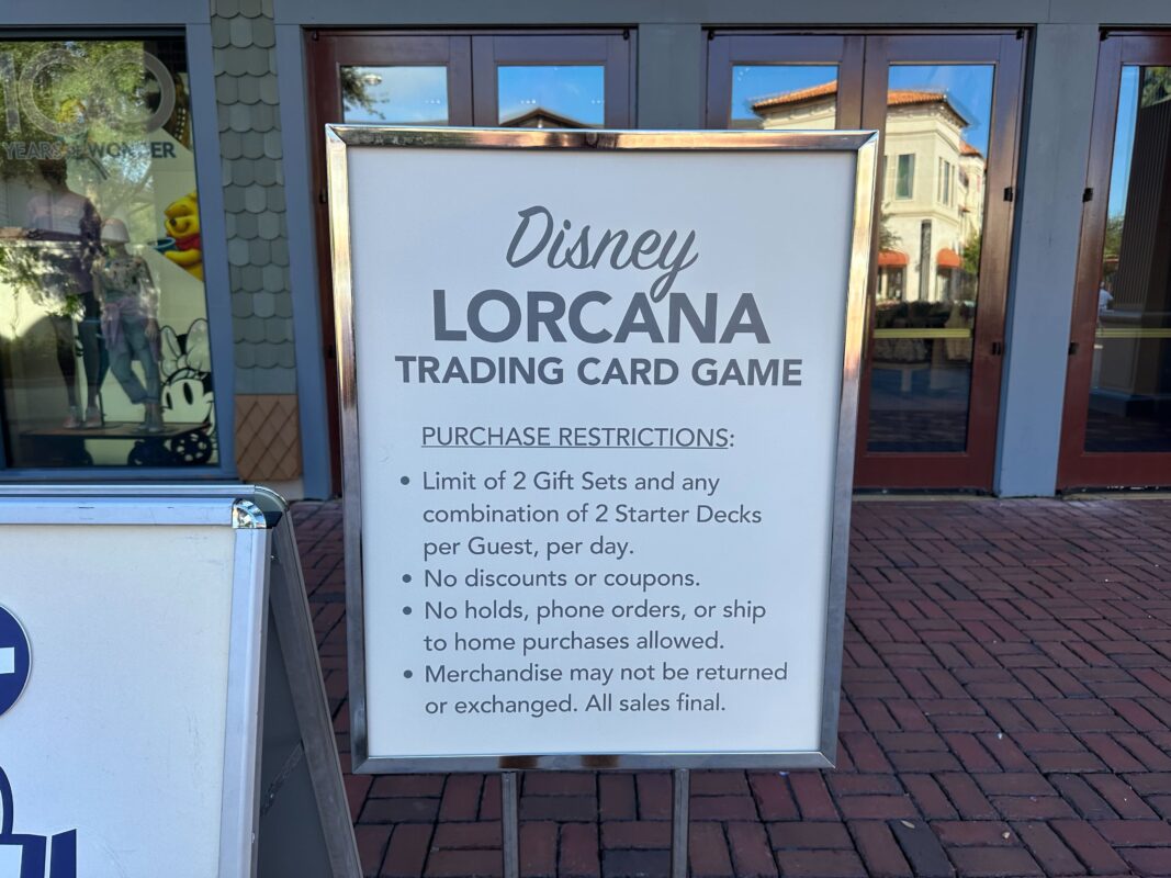 disney lorcana restrictions