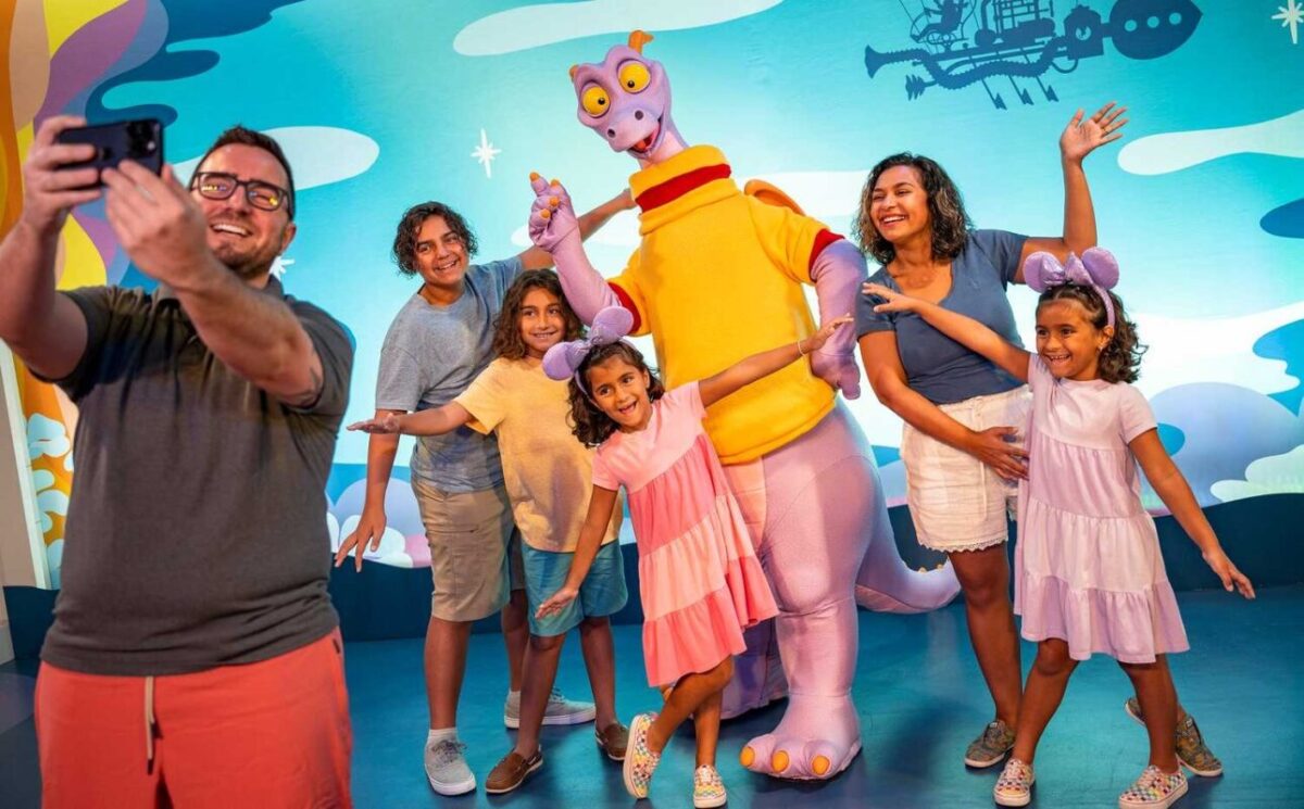 Figment meet and greet at EPCOT