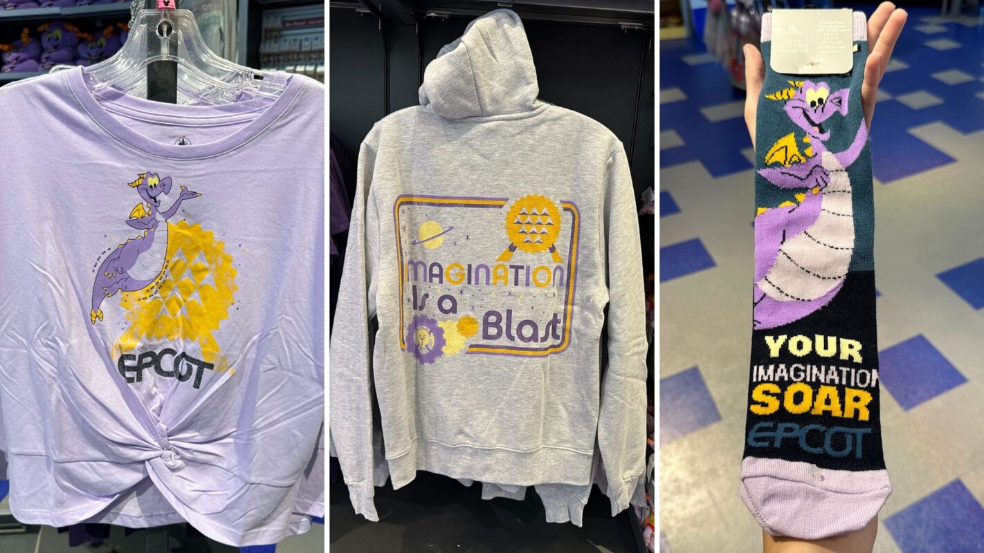 Figment shirt, hoodie, and socks