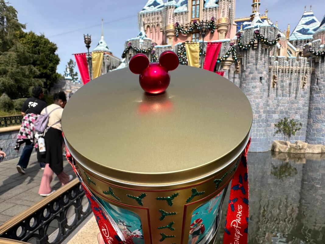 Gold Musical Rotating Popcorn Tin