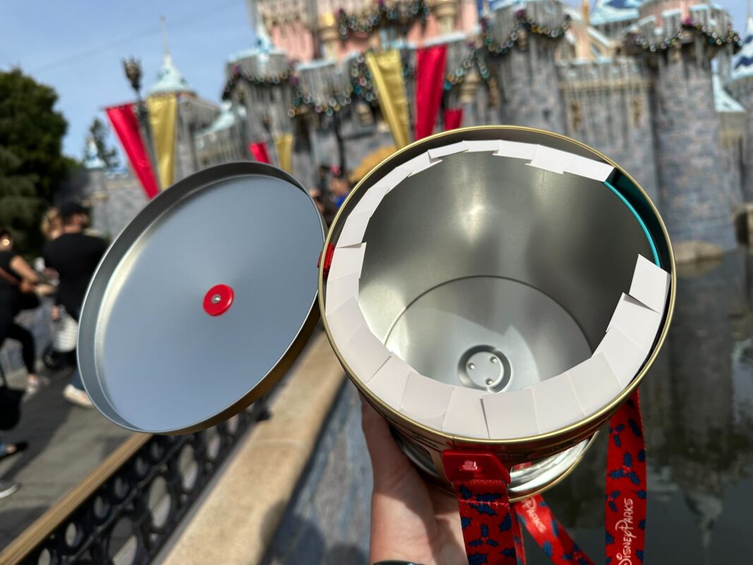 Gold Musical Rotating Popcorn Tin