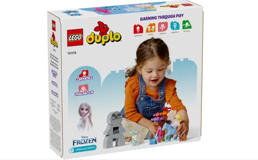 The box for the LEGO Duplo Elsa and Bruni in the Enchanted Forest set.