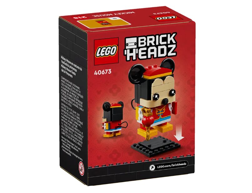 The box for the LEGO Brick Headz Spring Festival Mickey Mouse set.