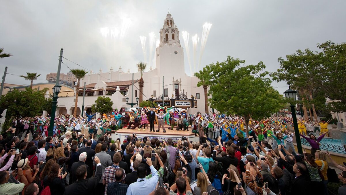 The opening of the reimagined Buena Vista Street at Disney California Adventure