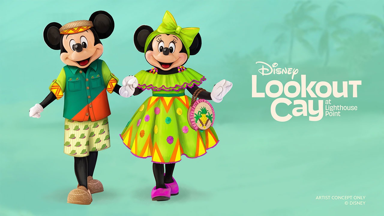 Mickey and Minnie Disney Lookout Cay outfits