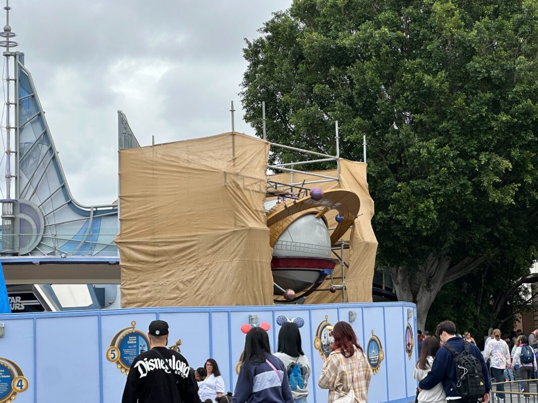 Astro Orbitor planet being refurbished
