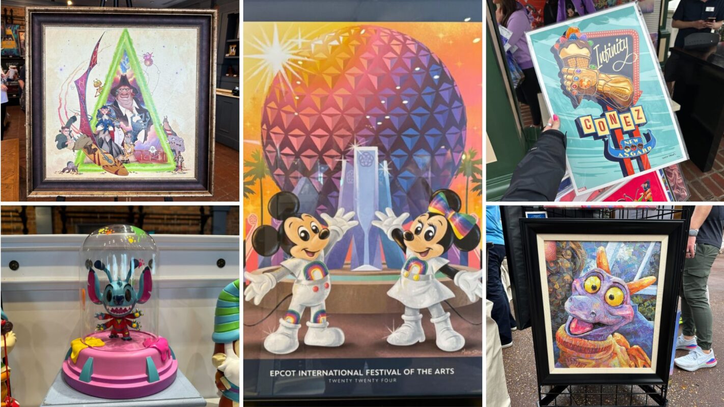 Collage of 2024 Festival of the Arts artwork