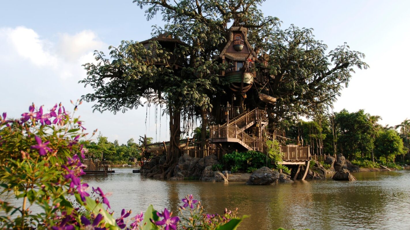 Tarzan's Treehouse on Tarzan Island at Hong Kong Disneyland