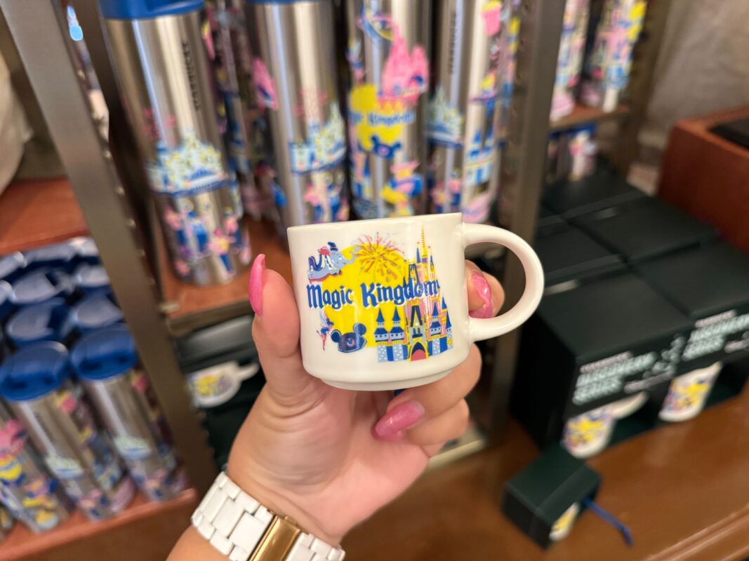 Cinderella Castle and more on Magic Kingdom espresso mug ornament