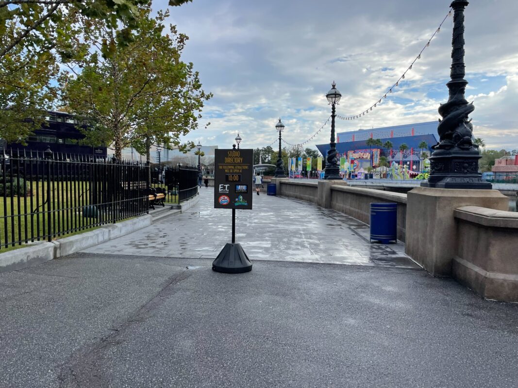 large sections of universal studios florida are now opening late.