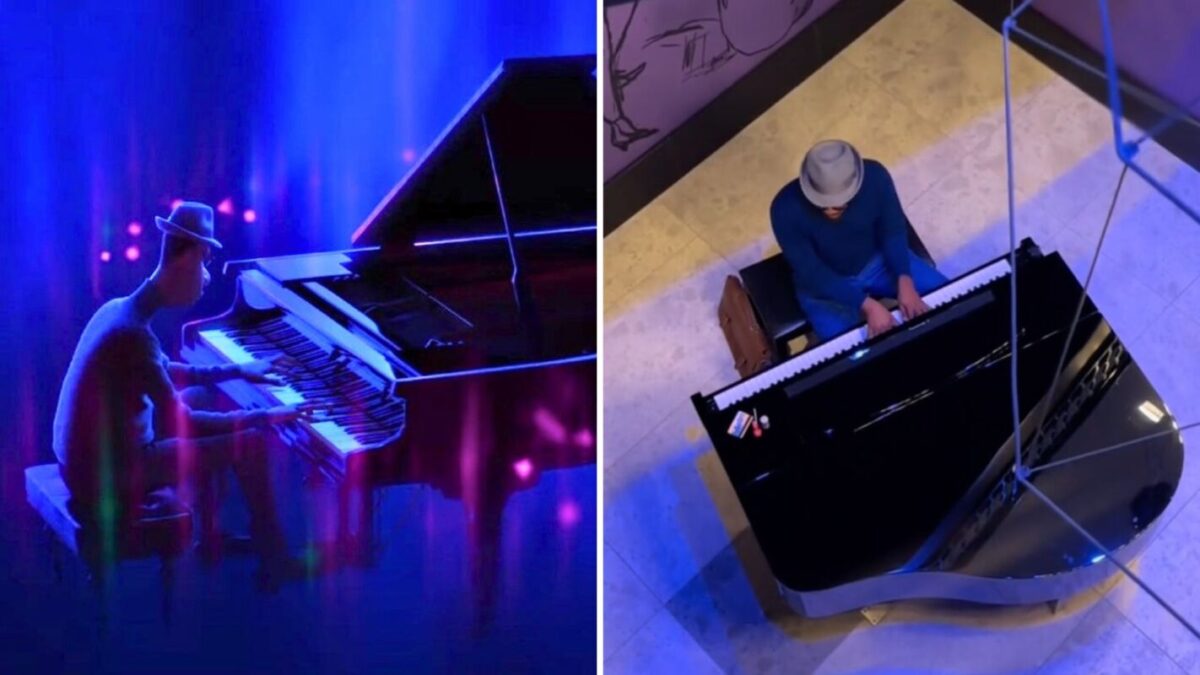 Joe Gardner in "Soul" and performer at Pixar Place Hotel