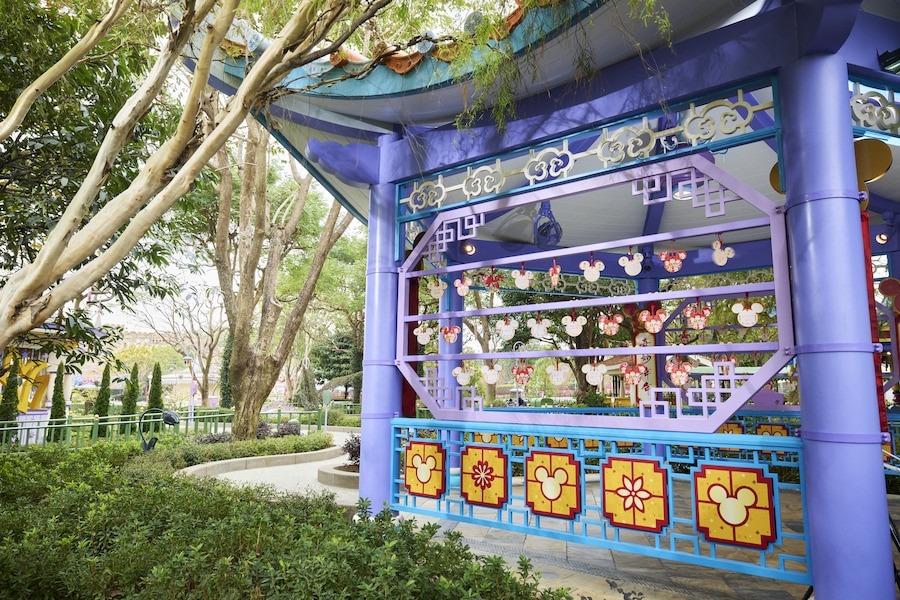 The Chinese New Year Wishing Wall in Fantasy Gardens.