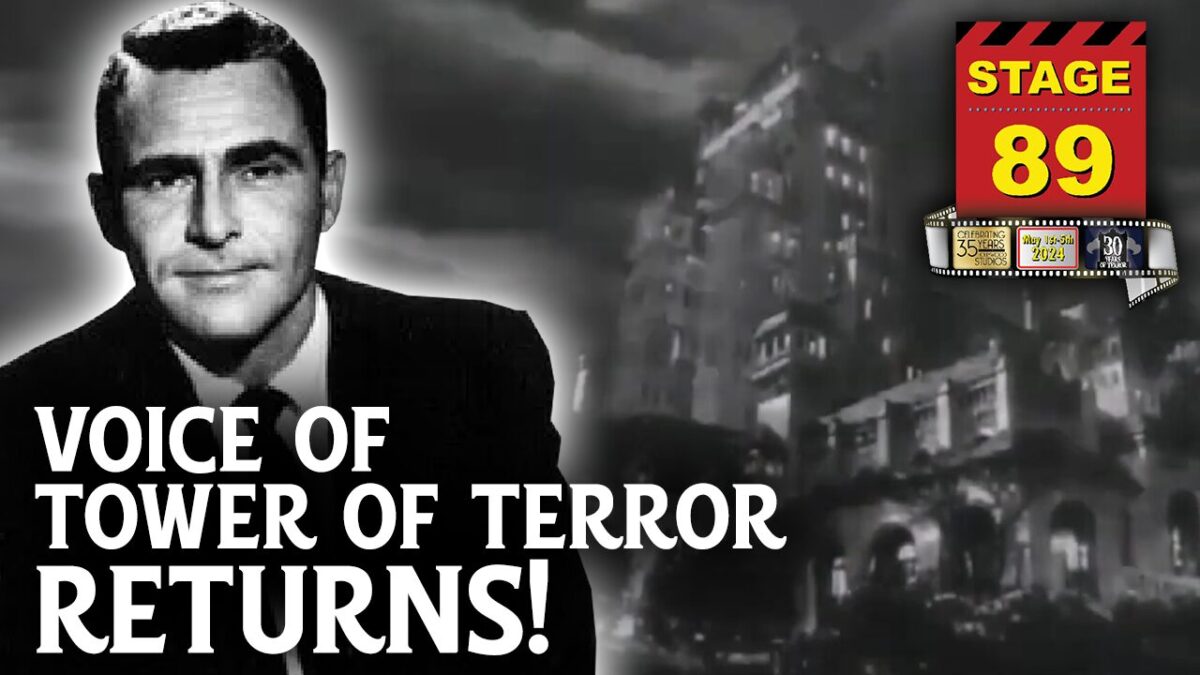 Rod Sterling, voice of Tower of Terror, Stage 89 graphic