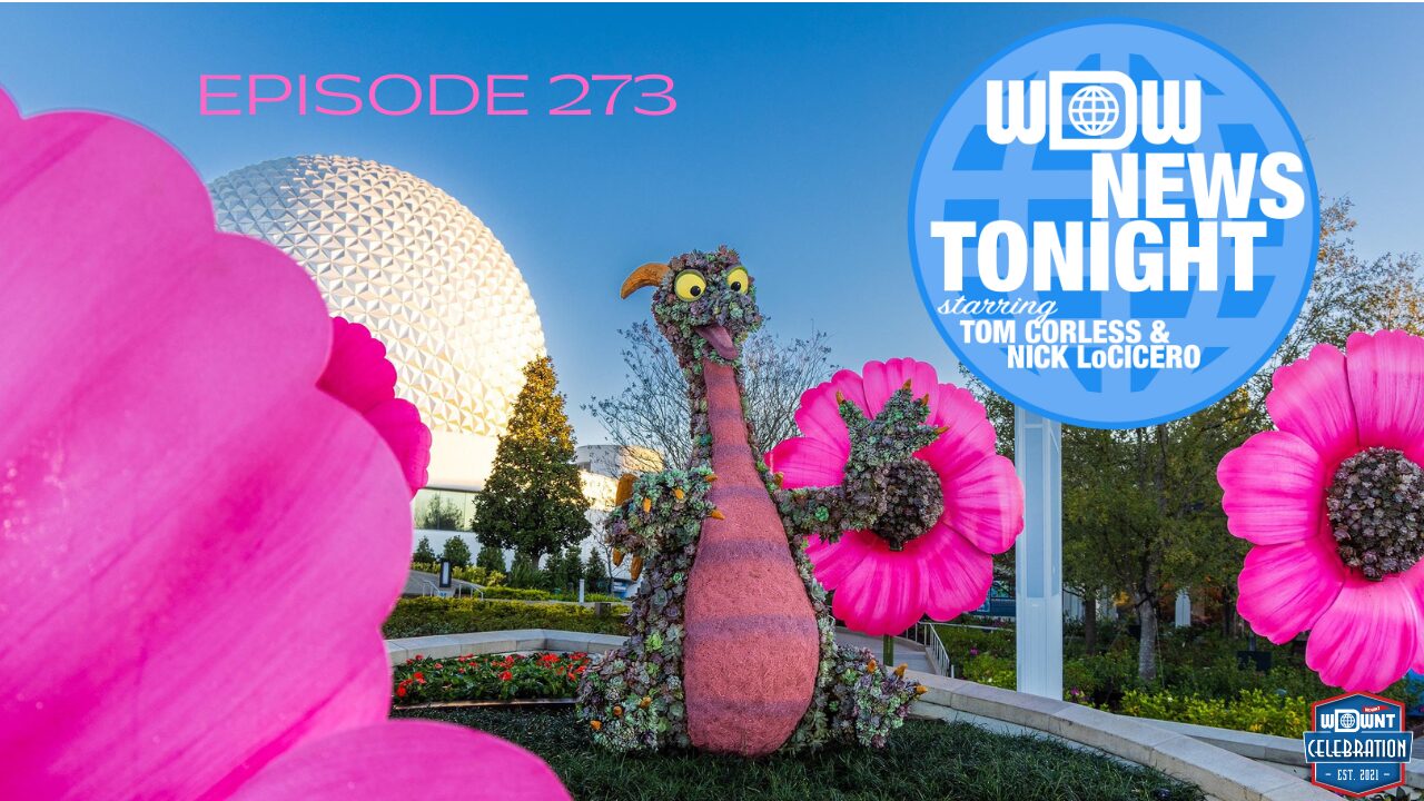 WDW News Tonight episode 272 features Figment at EPCOT Flower and Garden Festival