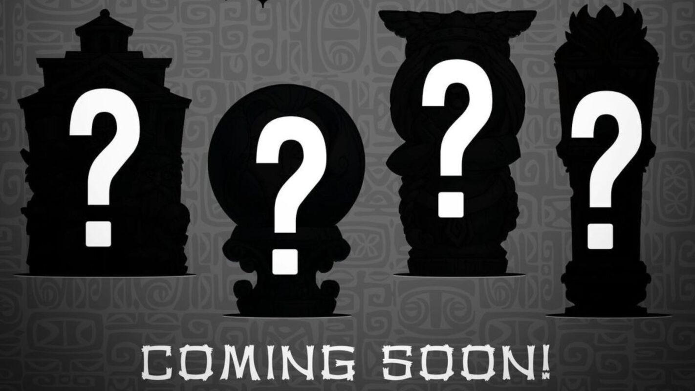 Haunted Mansion tiki mugs silhouettes