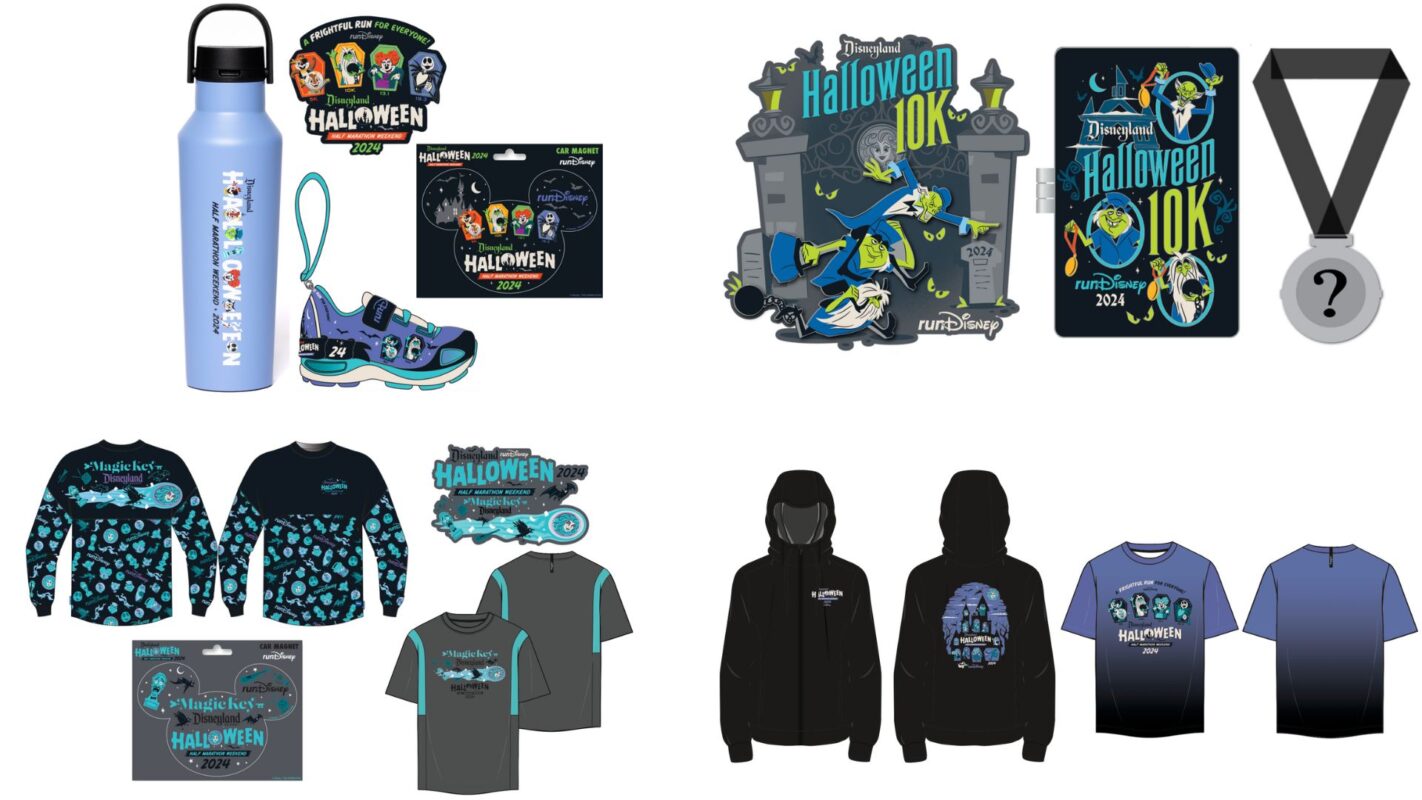 Halloween Half Marathon Weekend merchandise collage