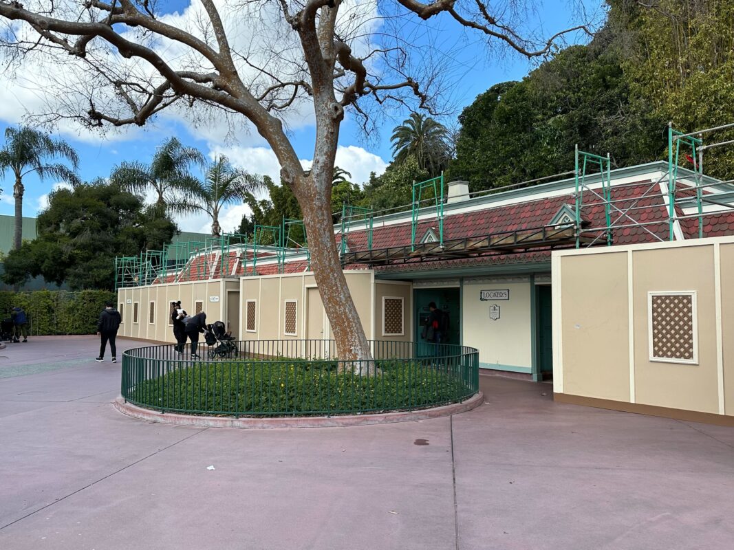 Lockers and restrooms under construction