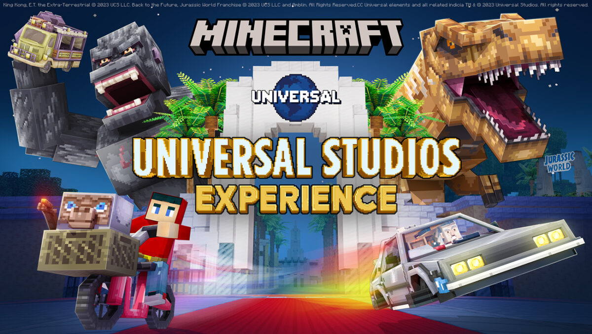 Minecraft x Universal Studios Experience DLC art