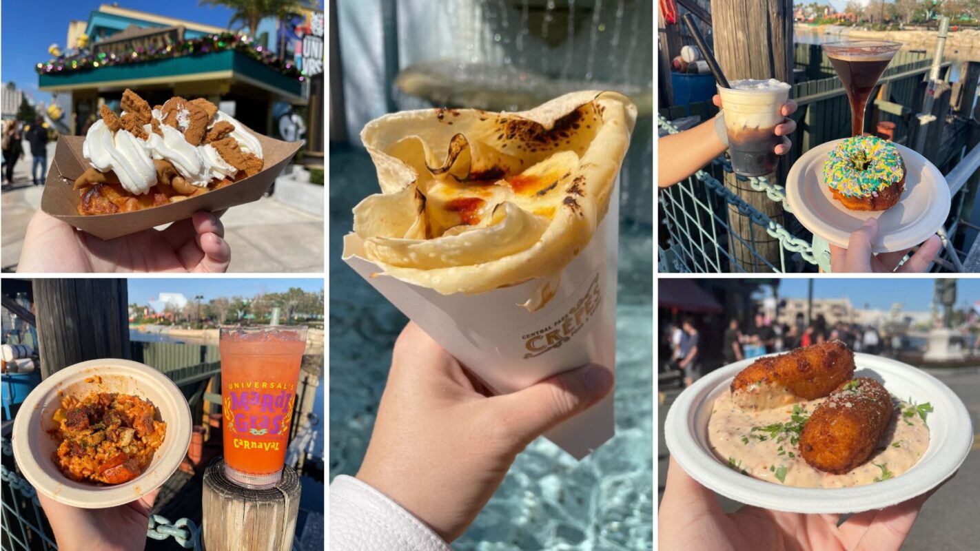 Mardi Gras 2024 food and beverage collage