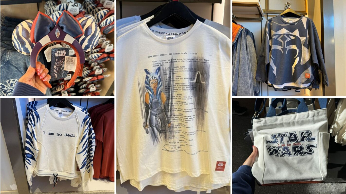 Collage of Ahsoka fashion collection