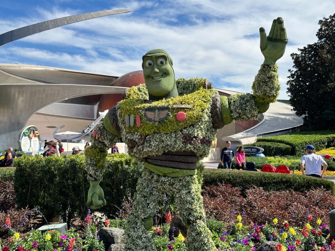 Buzz Lightyear topiary close up