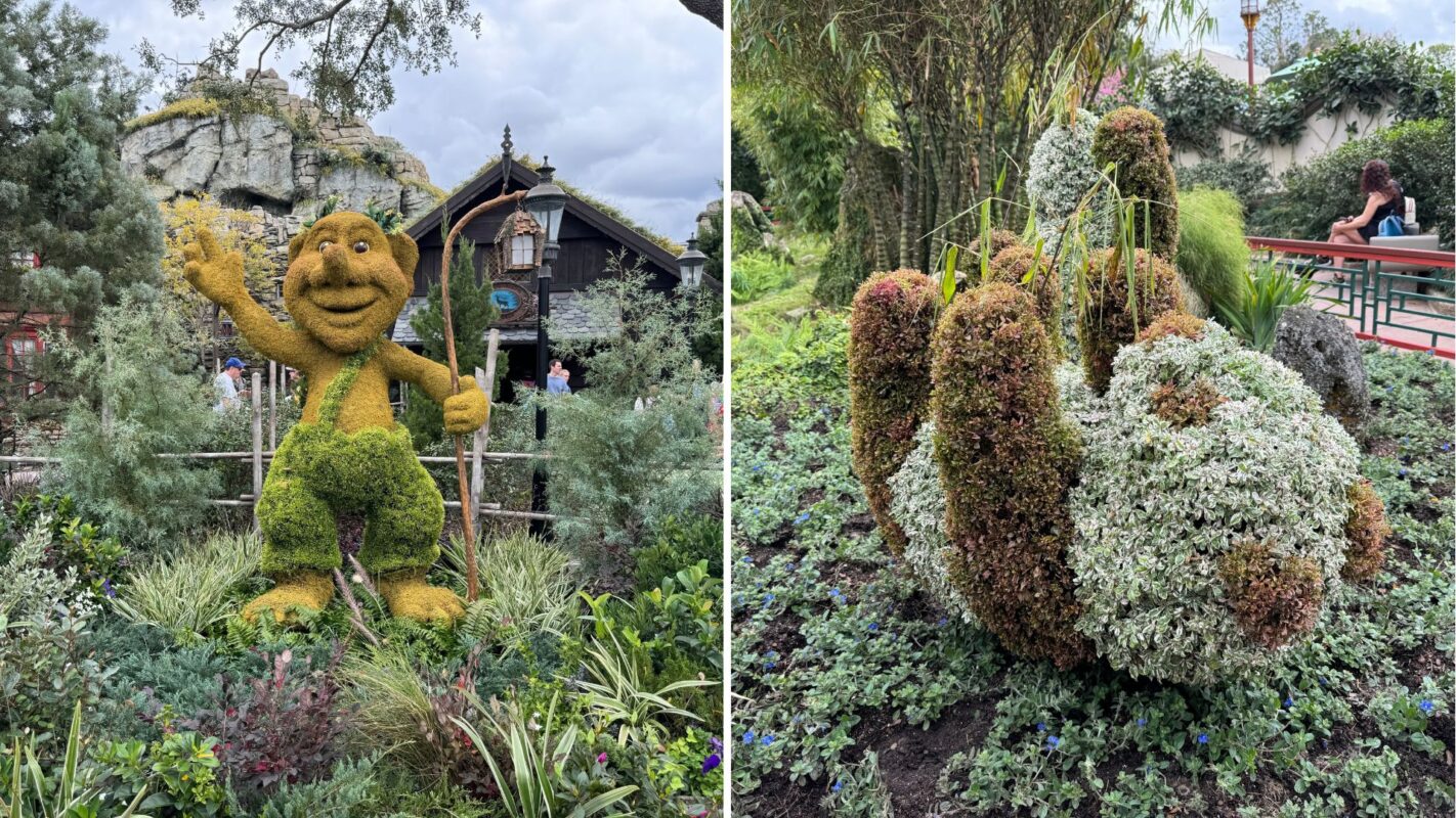 troll topiary, panda topiary