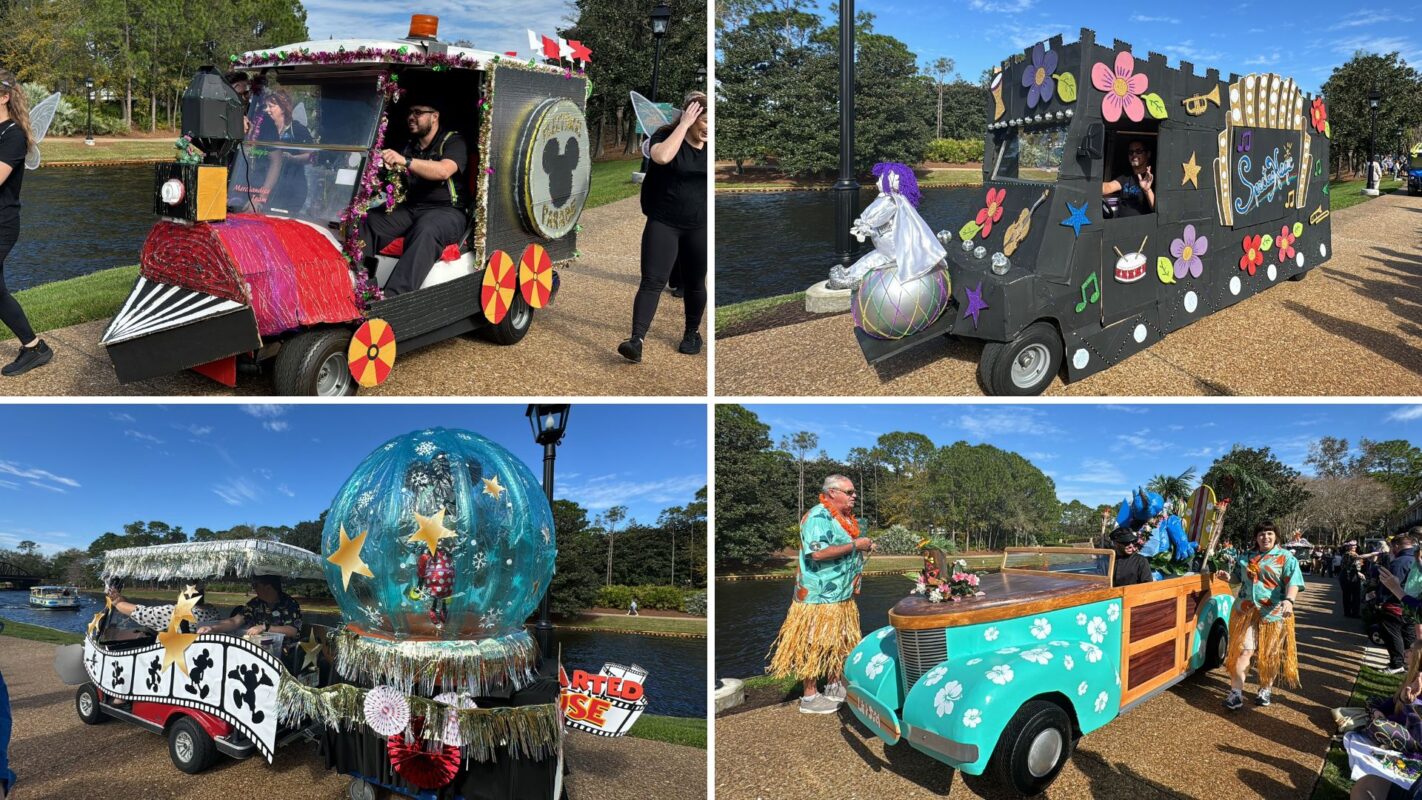 Disney's Port Orleans Resort 2024 Mardi Gras parade collage