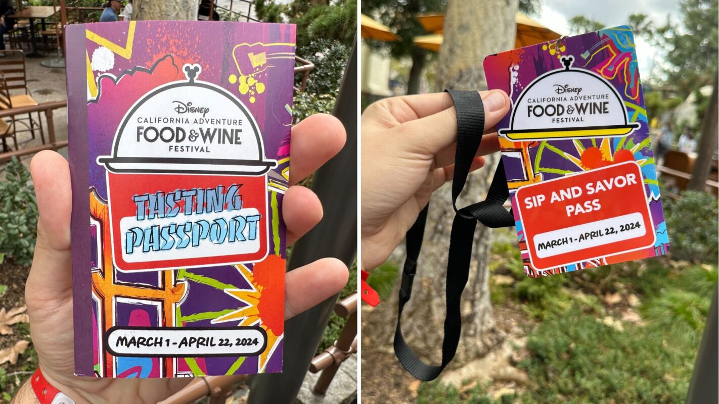 DCA Food & Wine Festival tasting passport and sip & savor pass
