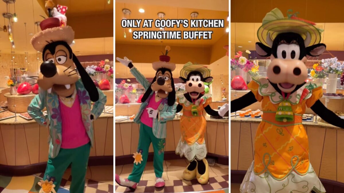 Goofy and Clarabelle Springtime Buffet outfits