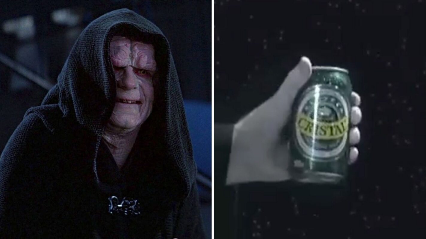 Emperor Palpatine with Cerveza Cristal