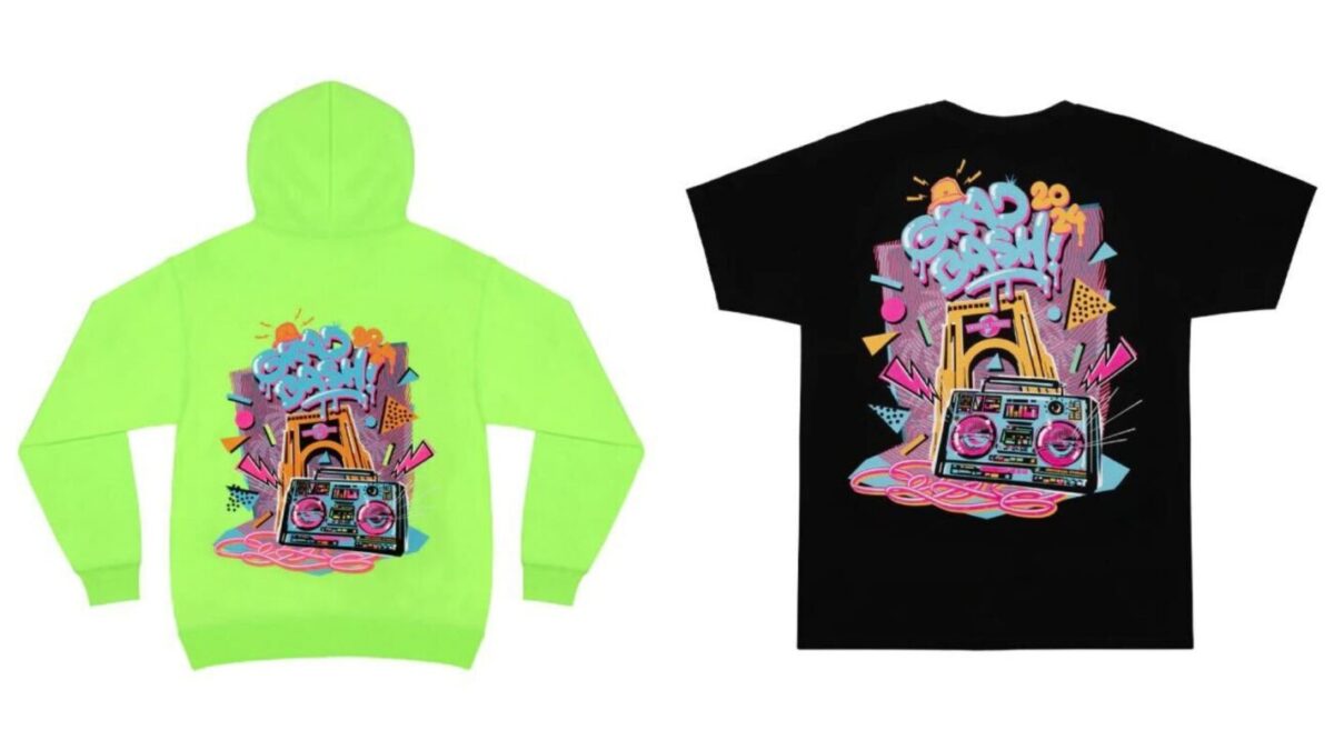 Grad Bash 2024 pullover and t-shirt