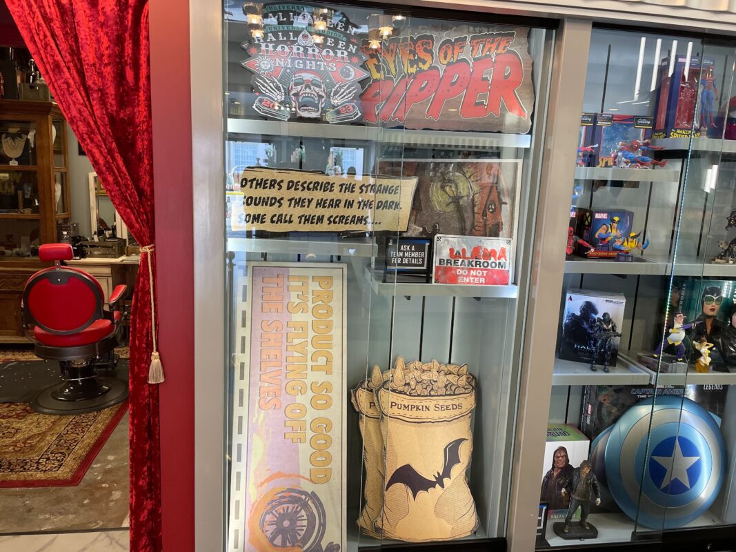 Halloween Horror Nights props and signs