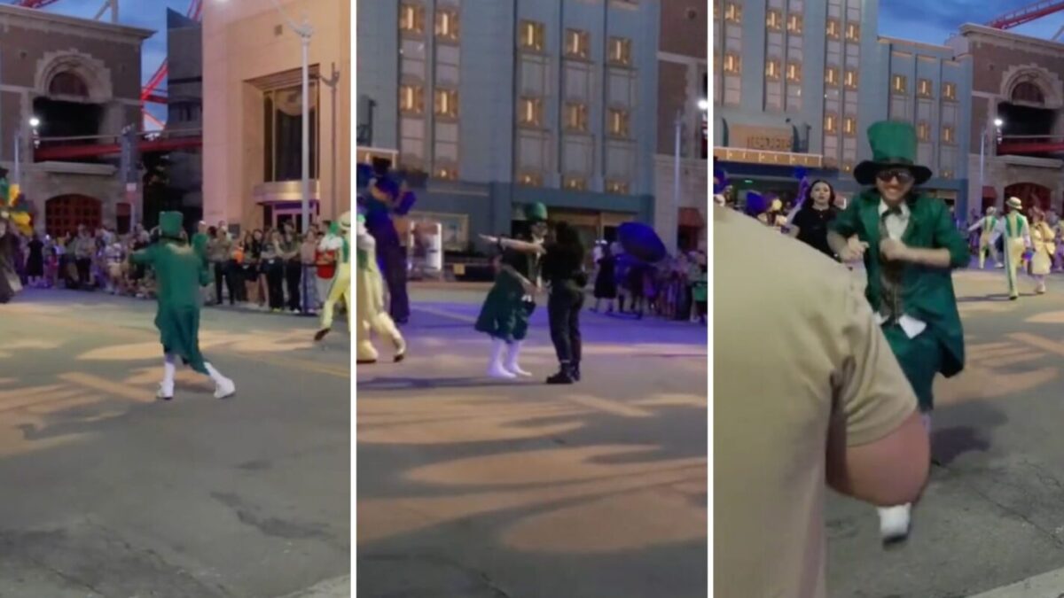 Onceler guest crashing Mardi Gras parade