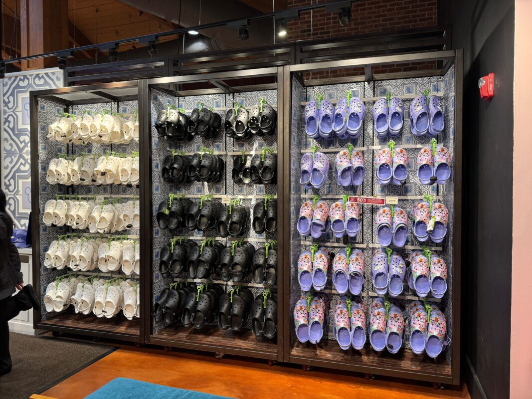 Crocs on walls