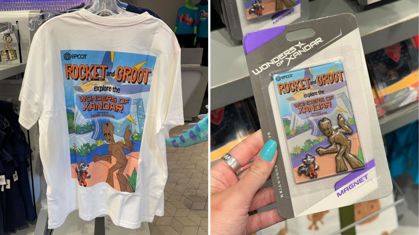 Rocket and Groot explore the Wonders of Xandar shirt and magnet