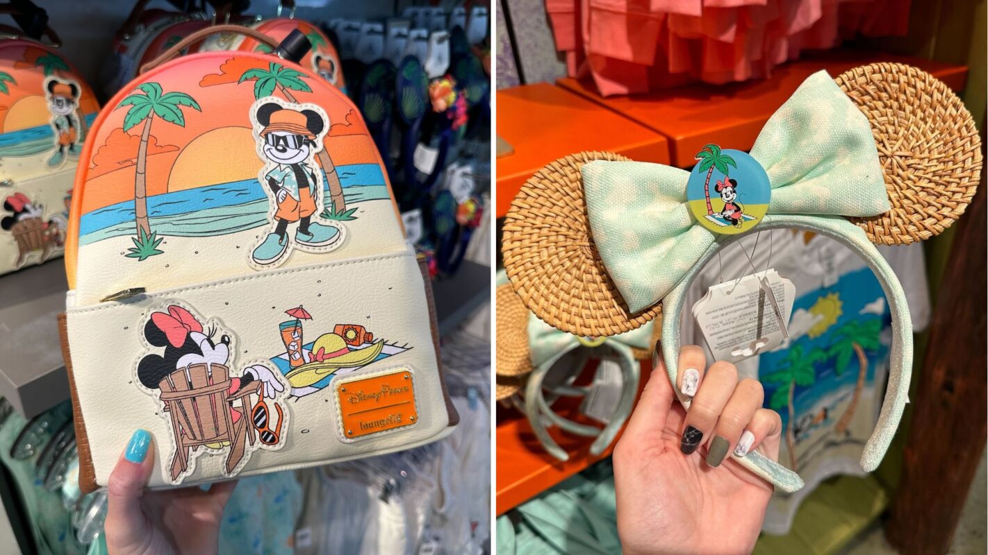 Mickey and Minnie summer backpack and ear headband