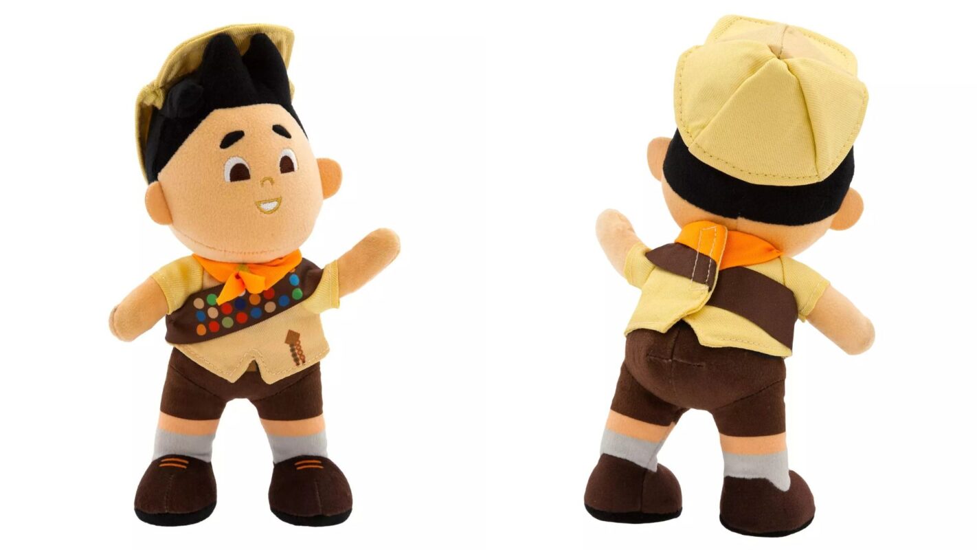 Front and back photos of Russell Disney nuiMOs plush