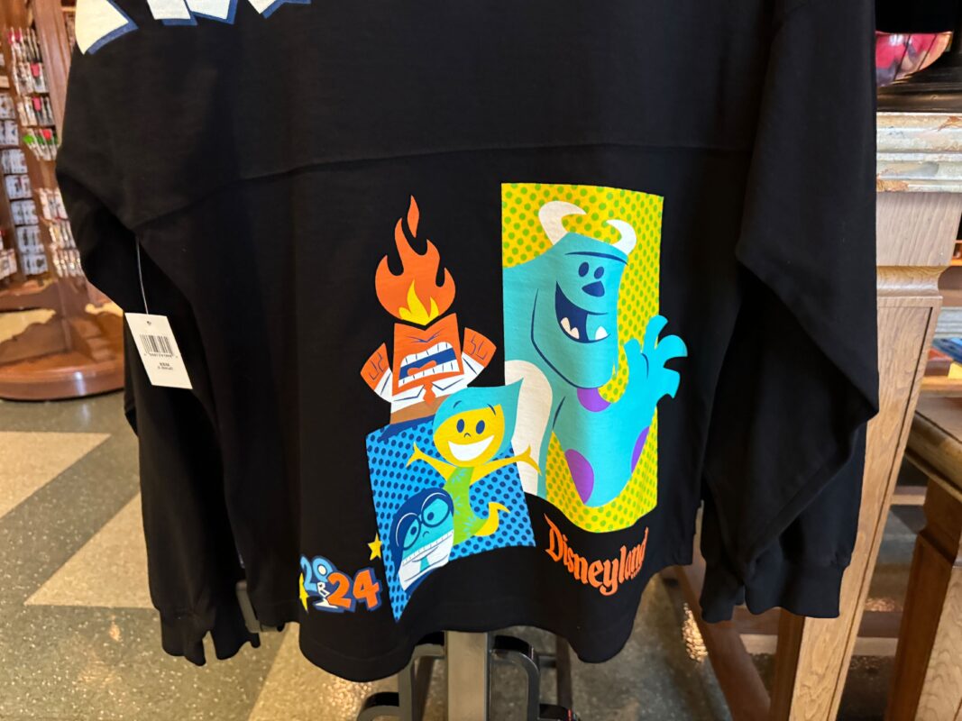 A close-up of the art on the bottom of the back of the Pixar Fest Spirit Jersey.