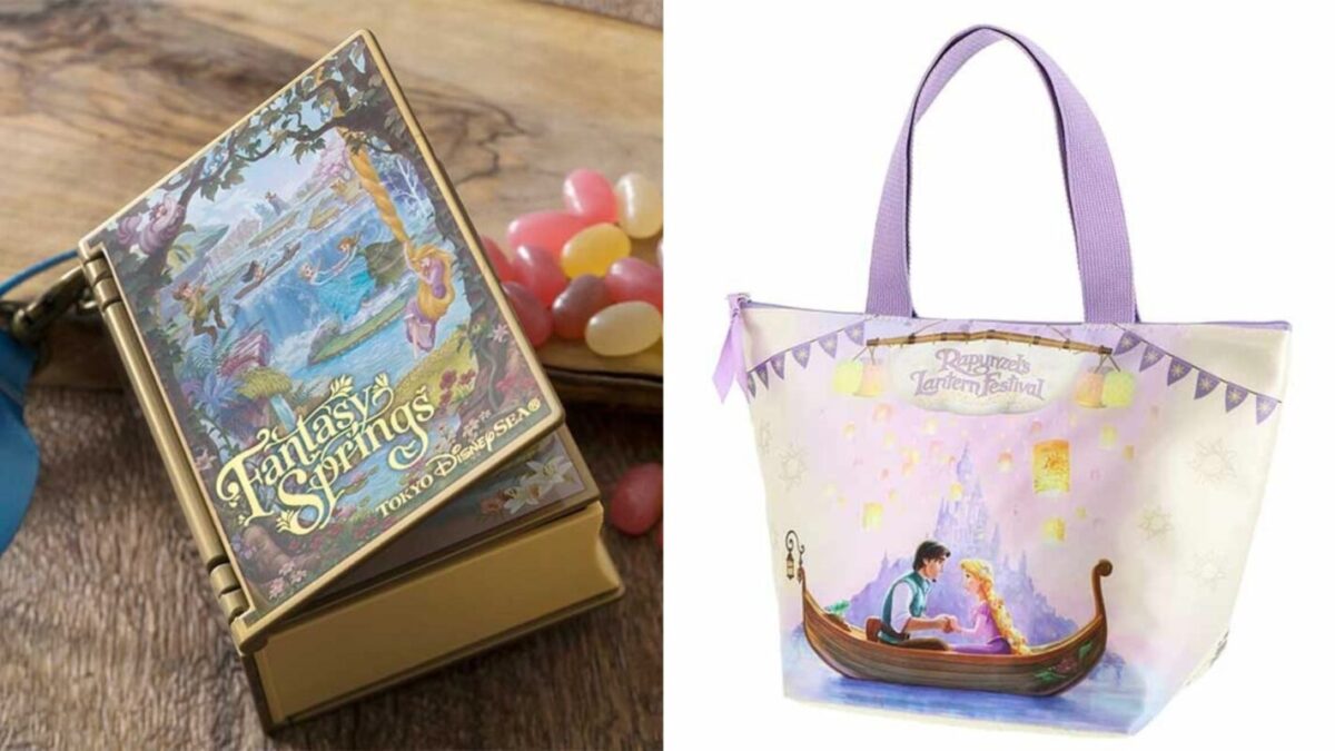 Fantasy Springs snack case and Tangled lunch bag