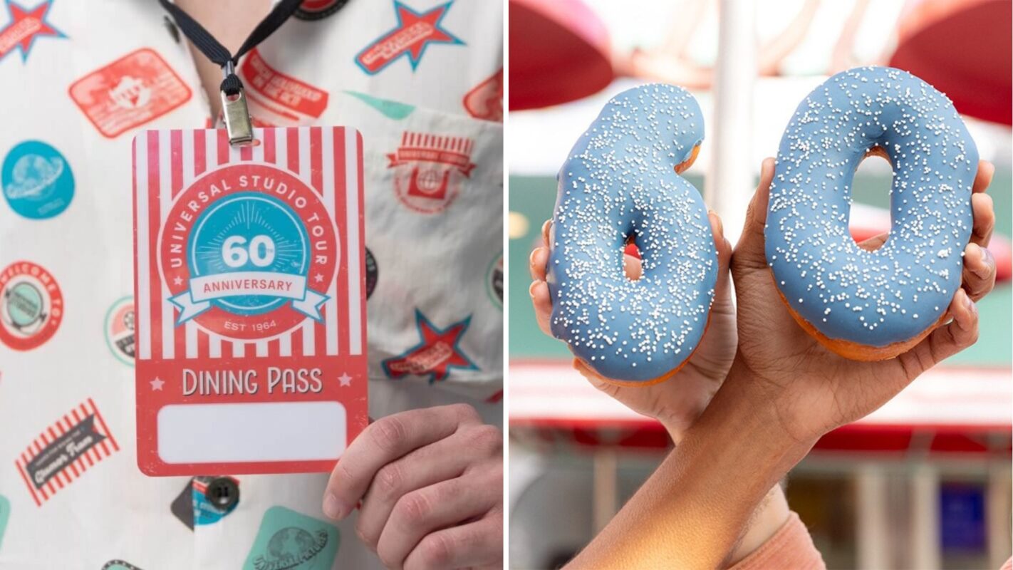 Universal Studios Hollywood 60th dining pass and donuts