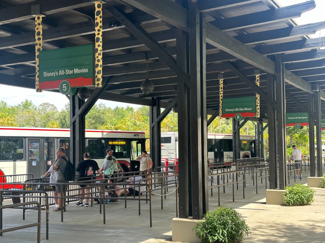 Bus stop at Disney Animal Kingdom