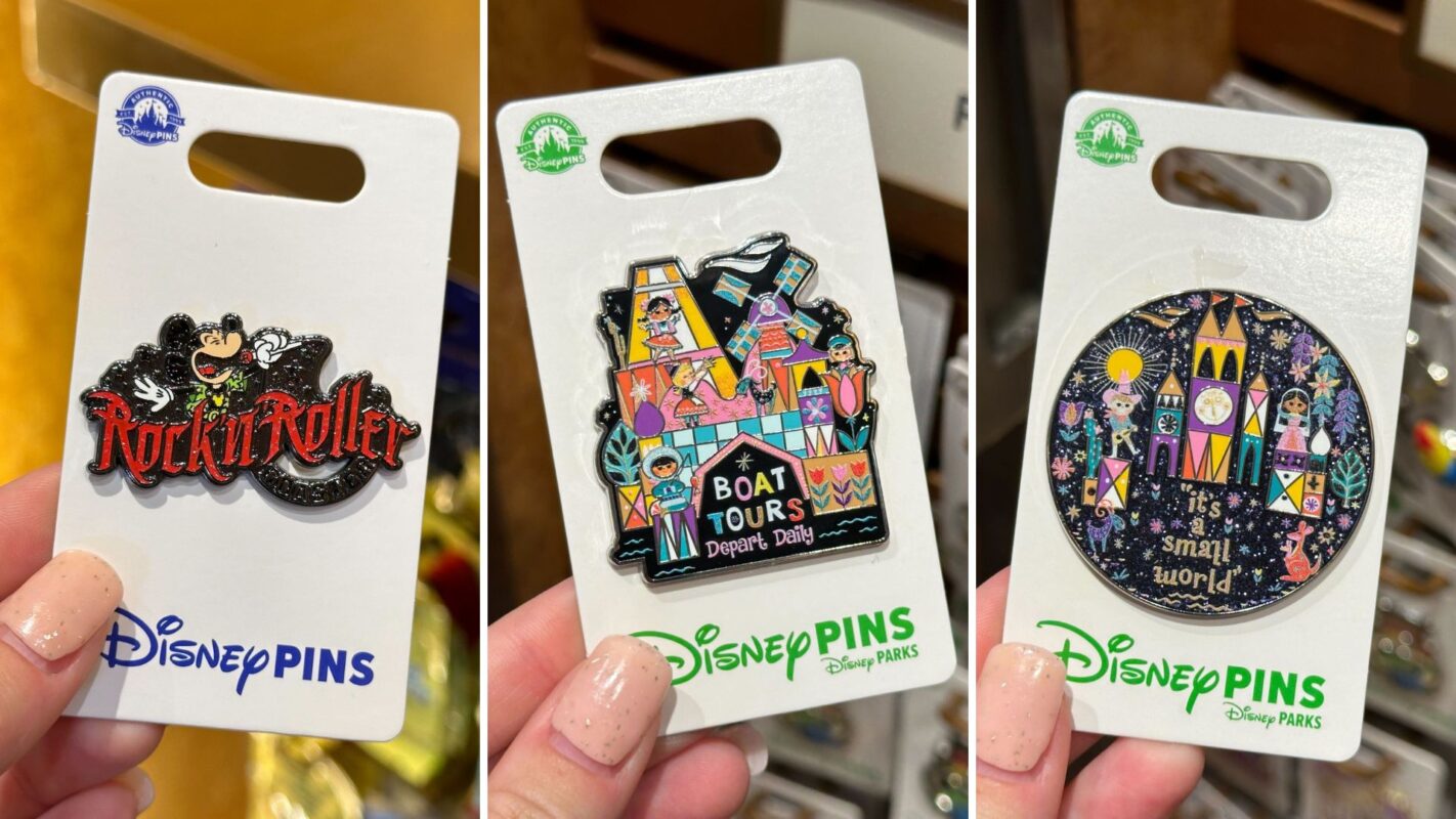 Rock 'n' Roller Coaster and "it's a small world" pins