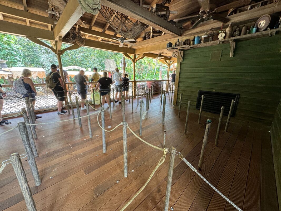 Jungle Cruise queue floor