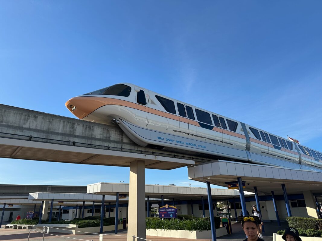 Monorail Peach at Transportation and Ticket Center
