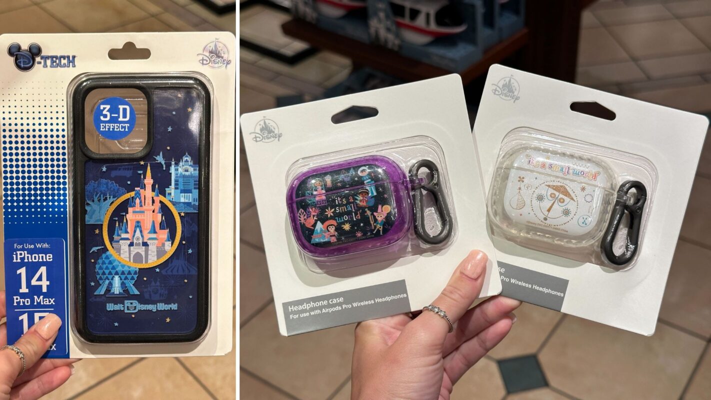 Walt Disney World phone case, "it's a small world" AirPods cases
