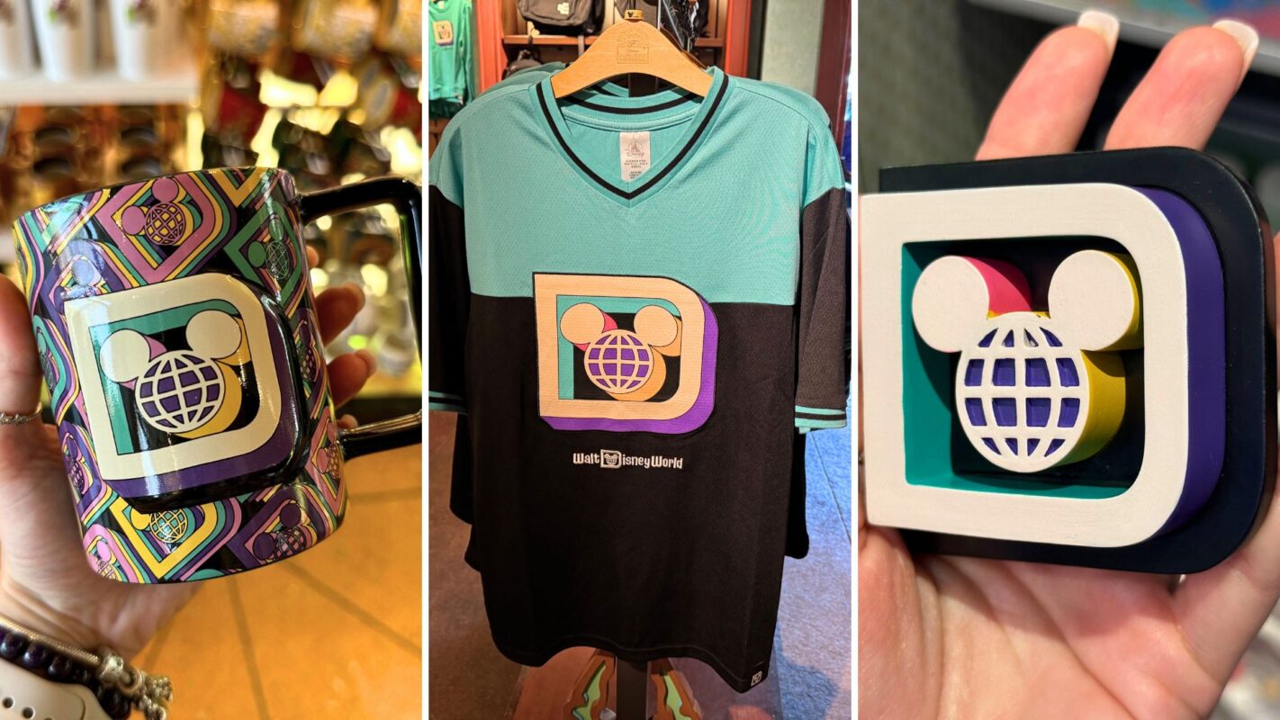 Retro Walt Disney World mug, jersey, and magnet
