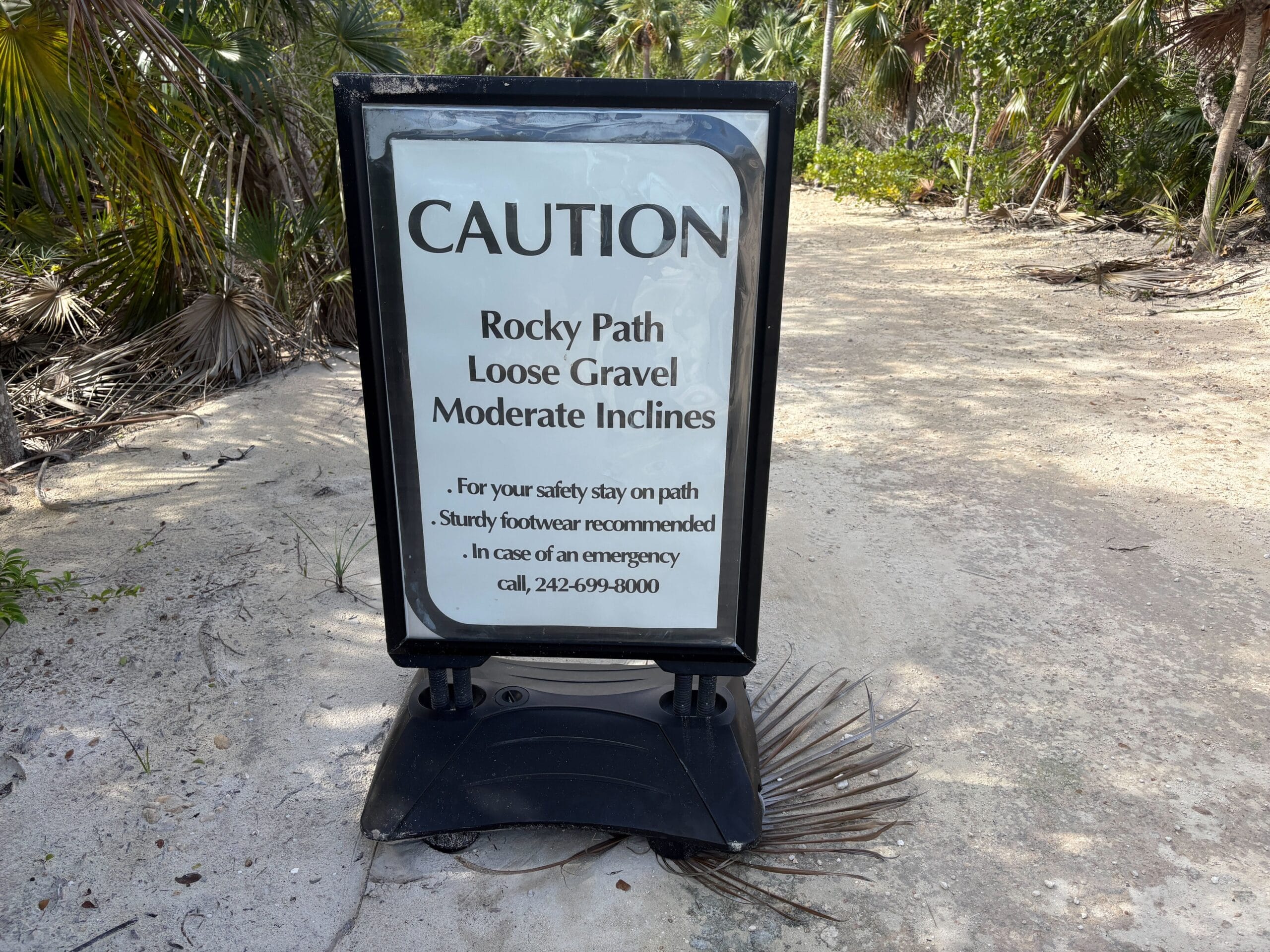 Nature trail on Disney's Lookout Cay at Lighthouse Point island