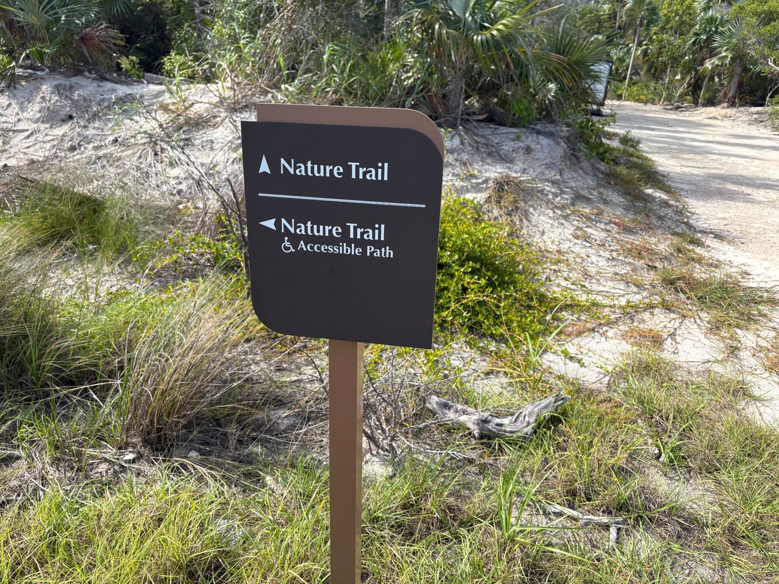 Nature trail on Disney's Lookout Cay at Lighthouse Point island