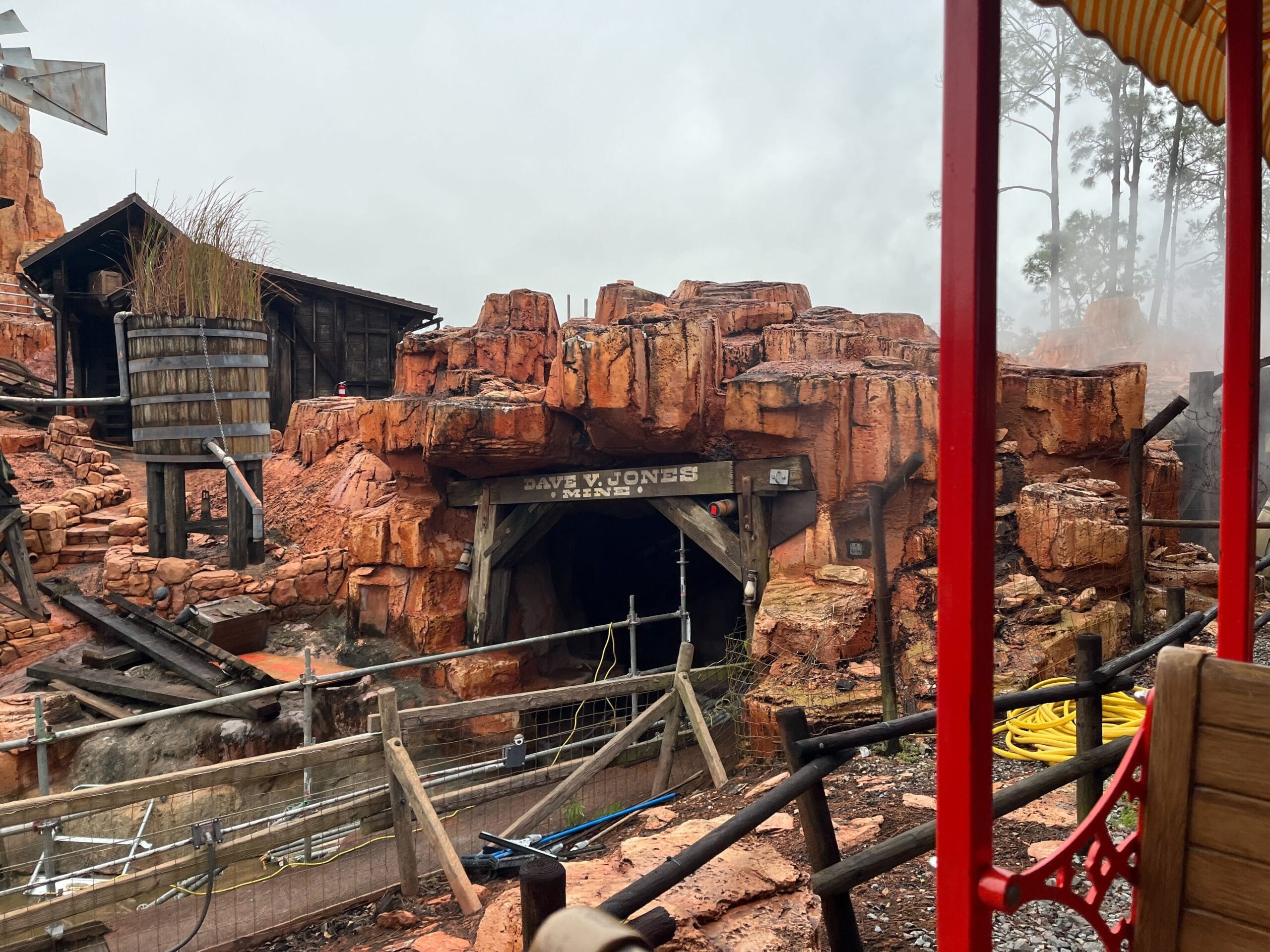 Jackhammer Work and Even More Scaffolding at Big Thunder Mountain